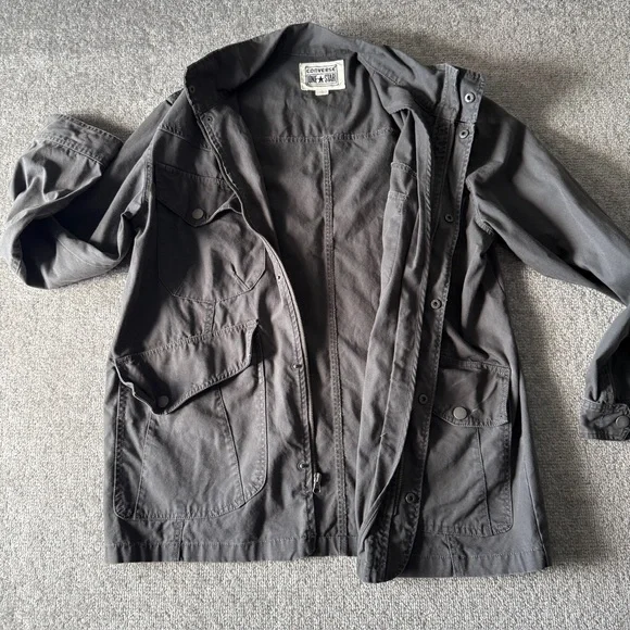 Converse One Star M-65 Field Utility Jacket Gray Men's Size Large - Picture 3 of 6